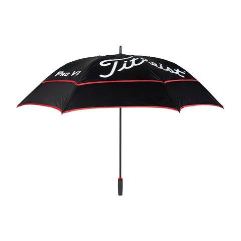 Tour Regenschirm Doppelbaldachin Schwarz/Rot