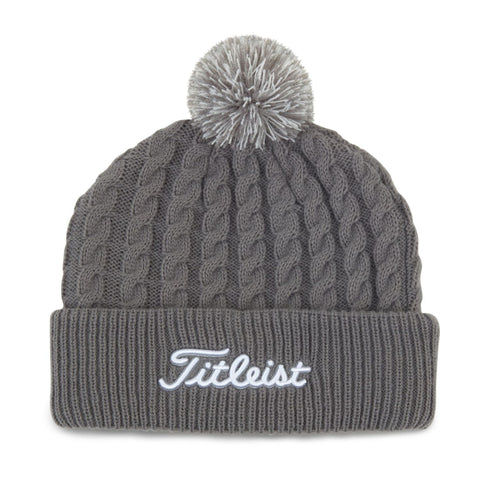 Titleist Strickhaube Pom Pom Grau/Weiß Herren