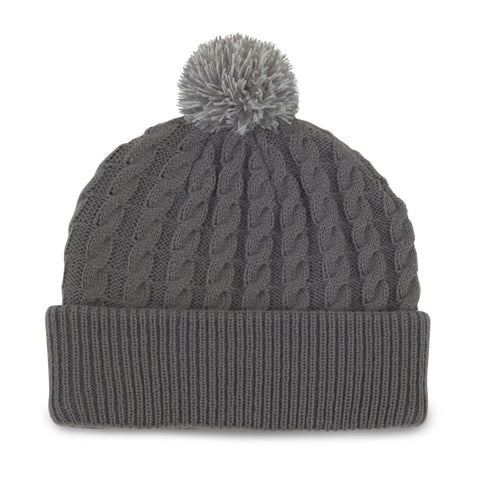Titleist Strickhaube Pom Pom Grau/Weiß Herren