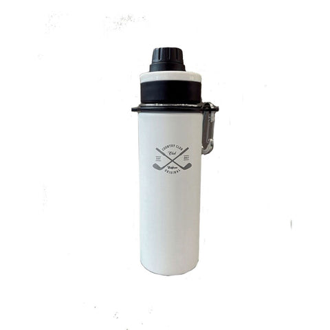 Country Club Thermo Trinkflasche 600ml mit Sportaufsatz weiß