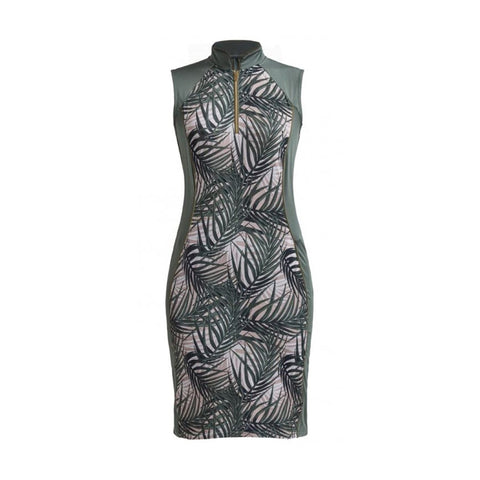 Kleid Black Palm Pale Pink