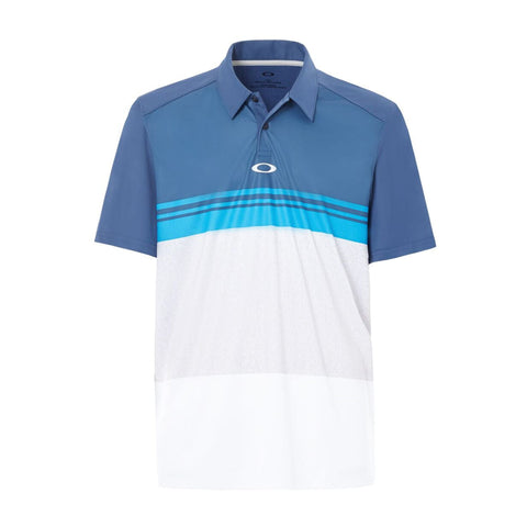 Polo Color Block Take Blau/Weiß