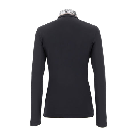 W Allout LS Polo Schwarz