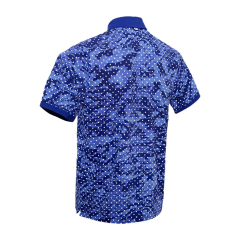 Iso-Chill Penta Dot Polo Regal/Halo Gray