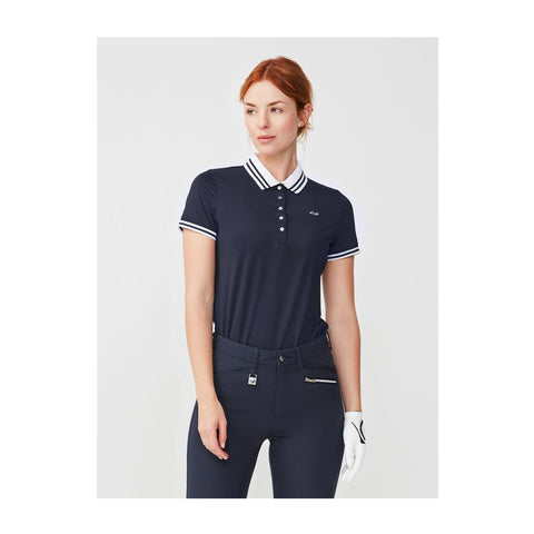 Stripe Polo Navy