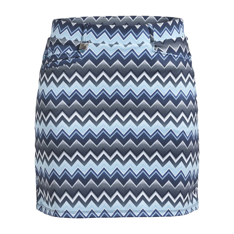 Move Skort Zigzag Blue