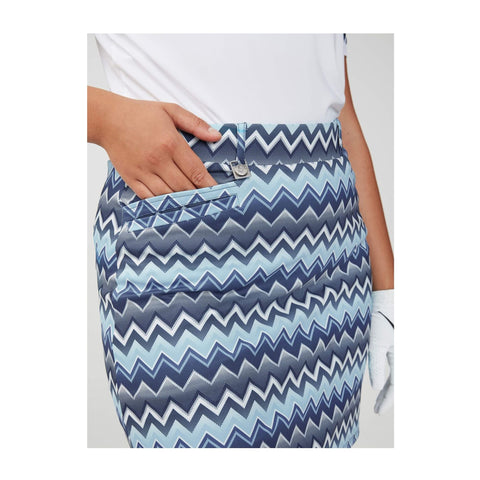 Move Skort Zigzag Blue
