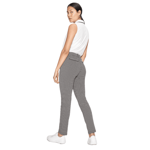 Smooth Golfhose Schwarz/Weiß Kariert Damen