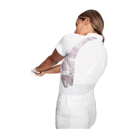 W Sophie SS Polo Nude Aqurelle