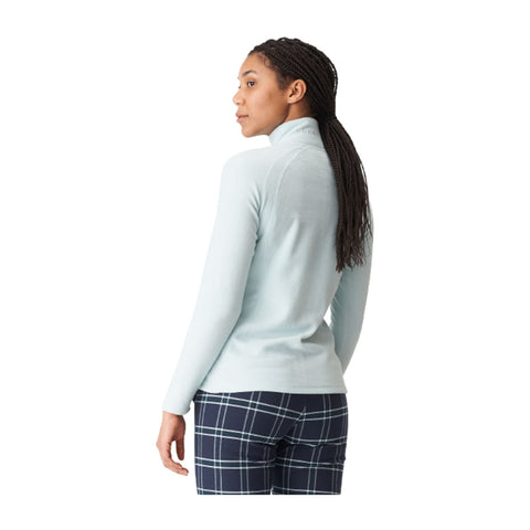 W Fleeceshirt Amy Half Zip Pastellblau