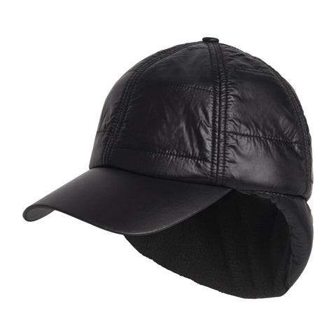 Quilted Warm Kappe Schwarz Damen