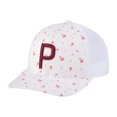 Kappe Trucker Snapback M P 110 Palms Bright White