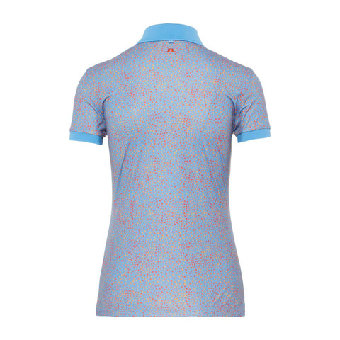 W Tour Tech Print-TX Jersey Polo Lake Blue Dot