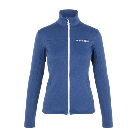 W Mid Layer Flora Mitternachtsblau/Melange