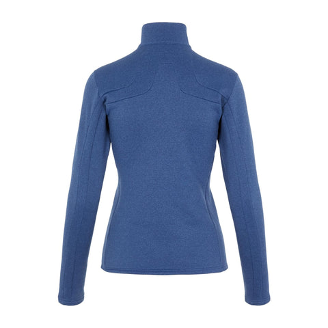 W Mid Layer Flora Mitternachtsblau/Melange