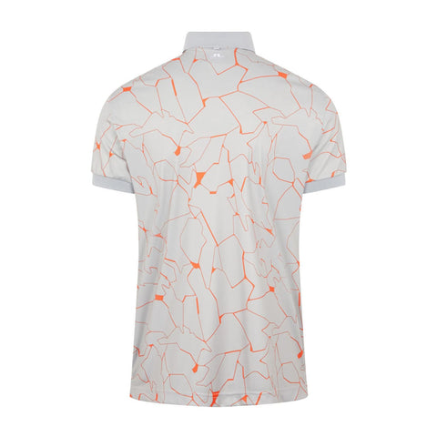 M Tour Tech Reg Fit Print SS Polo Slit Grey