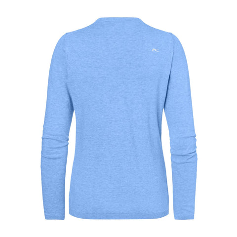 W Kicki V-Neck Pullover Vista Blue Mel