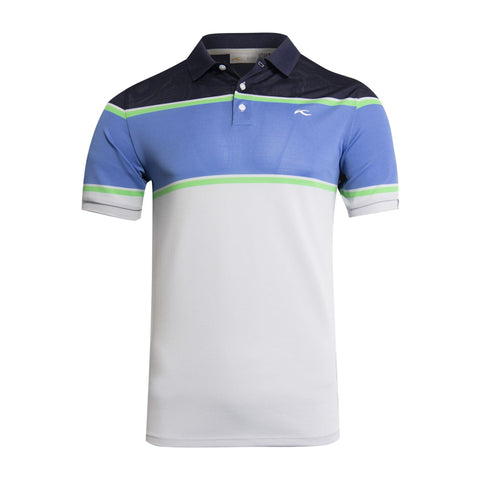 M Luan CB SS Polo Silber Fog/Waterfall