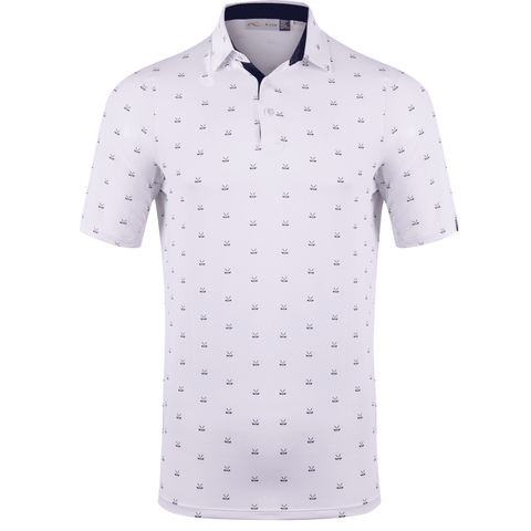 M Golfer Polo SS Weiß/Dunkel/Dusk