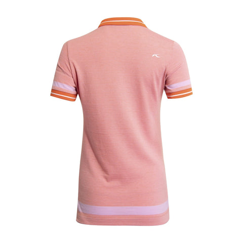 W Emmy Structure SS Polo Mandarine/Pink Reef