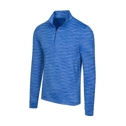 Heathered Mesh 1/4 Zip LS Sweater Maritime