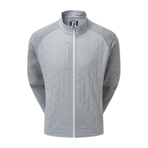 M Fleece Quilted Jacket Grey