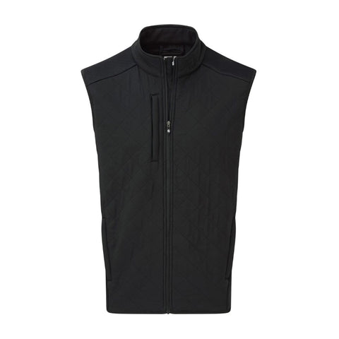 M Fleece Quilted Vest Black