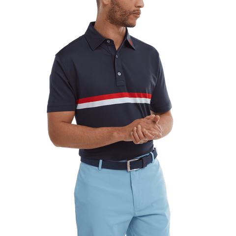 Double Chest Band Pique Polo