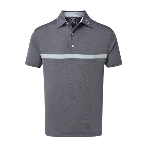 M Nailhead Jacquard SS Polo Navy/Blue Fog