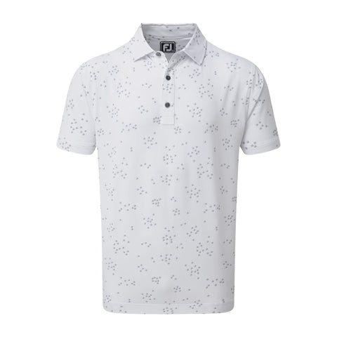 M Lisle Flock of Birds SS Polo White/Grey