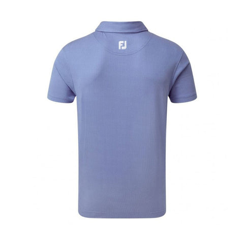M Four Dot Jaquard SS Polo Royal/White