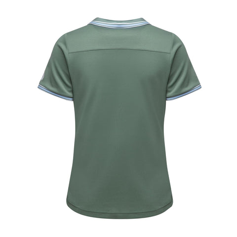 W Nostalgia SS Polo Laurel Green