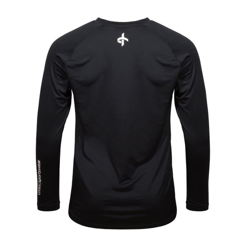Unisex Top Armour Langarm Schwarz