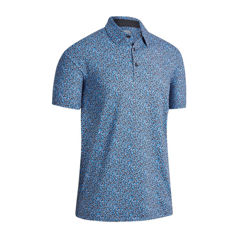 M All Over Mini Floral SS Polo Caviar