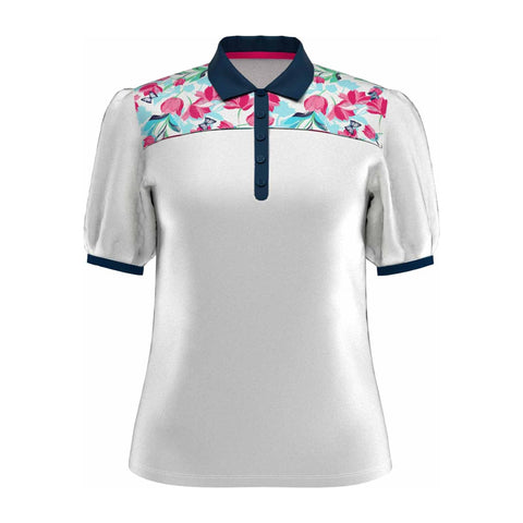 Brushstroke Print SS Polo