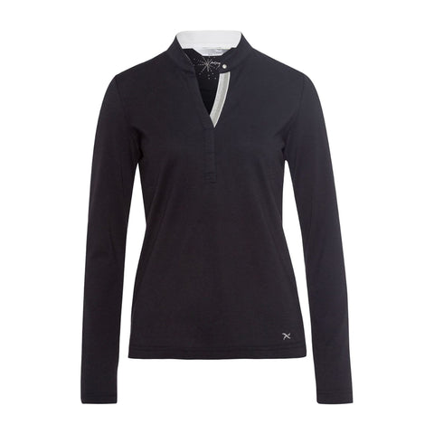 W Tea Livia LS Polo Black