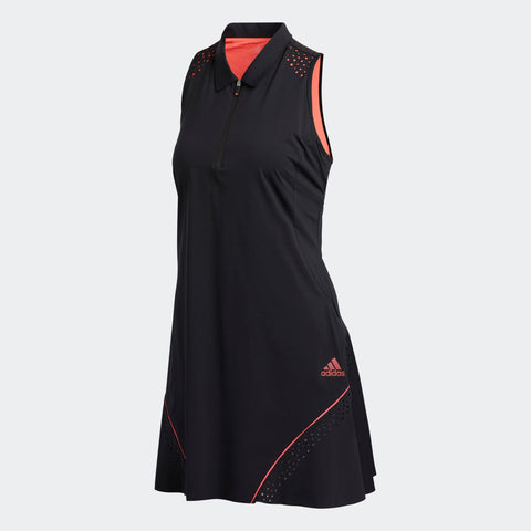 W Perforated Color Pop Dress Black