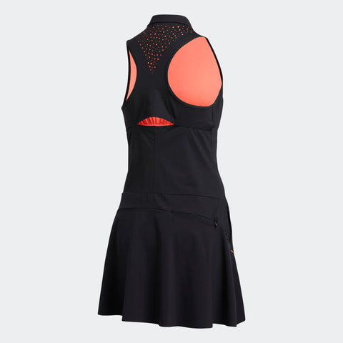W Perforated Color Pop Dress Black