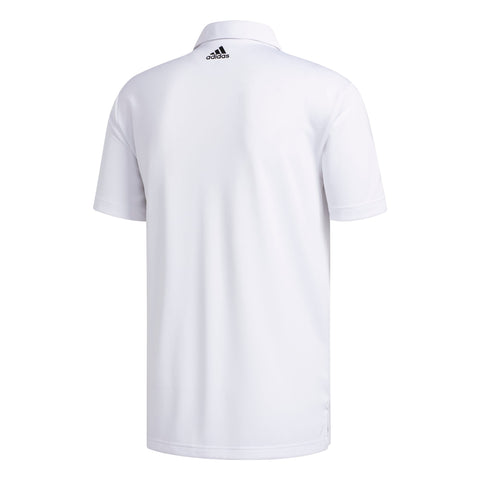 3-Streifen Basic SS Polo Weiß/Schwarz