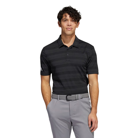 M Polo Two Colour Stripe Schwarz/Grey Six