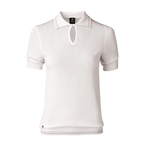 Elin Damen 1/2-Arm Pullover Weiß