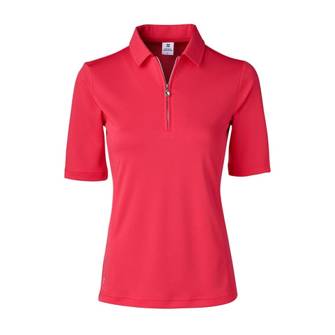 Macy 1/2-Arm Damen Polo Rot