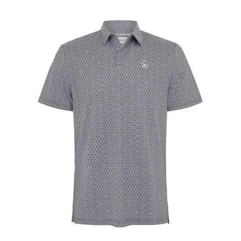 All Over Heritage Floral Geo Print Poloshirt
