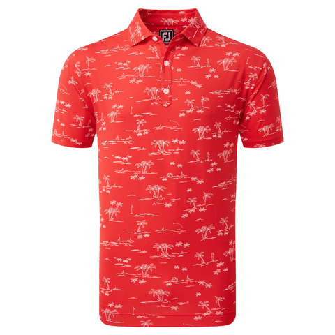 Tropic Golf Print Polo