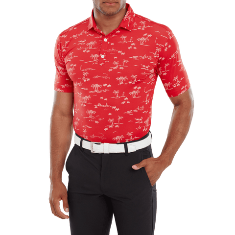 Tropic Golf Print Polo