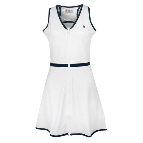 V-Neck Golfkleid aermellos
