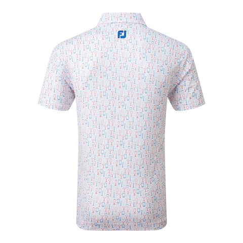 Glass Print Lisle Poloshirt