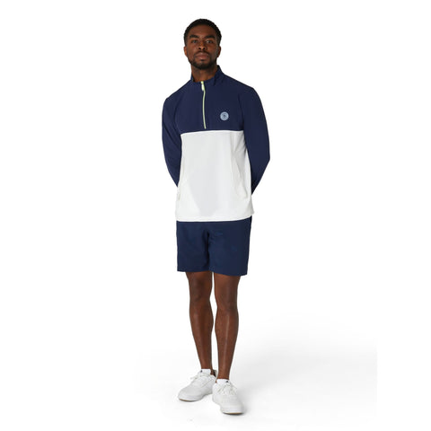 1/4-Zip Lightweight Colour Block Wind-Sweater