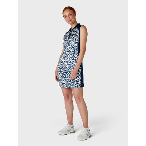 Two Tone Geo Sleeveless Kleid