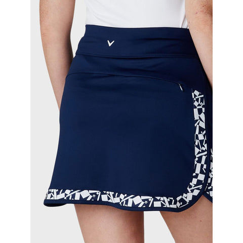 Two Tone Geo BL Skort